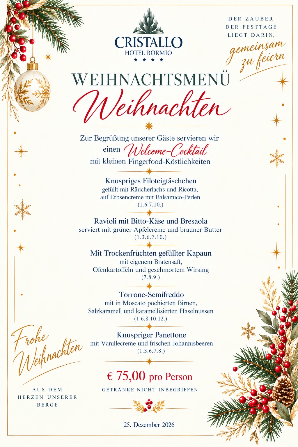 Weihnachtsmenü