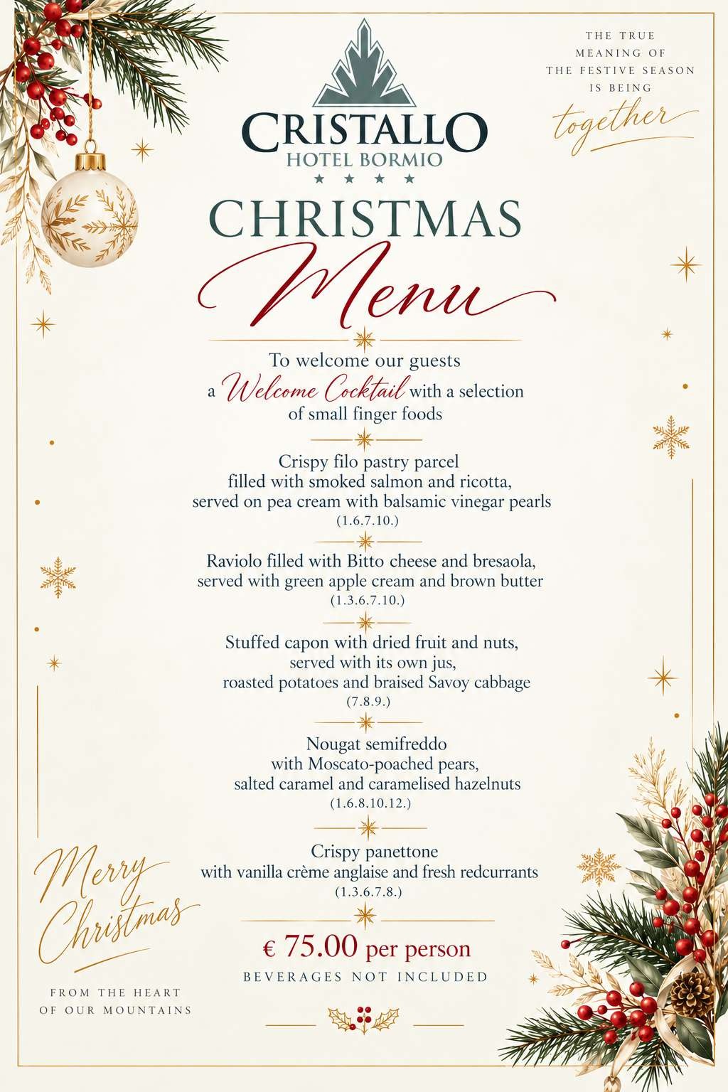 Christmas Menu